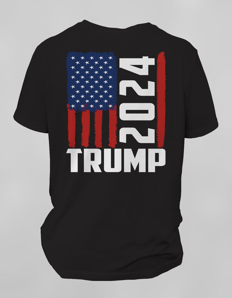 Southpaw Printz Front Pocket - Full Black T-Shirt Trump Design