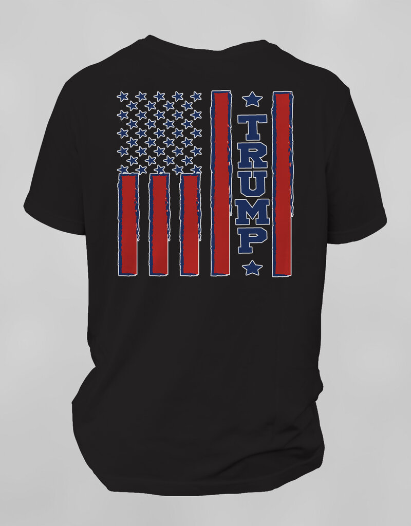 Southpaw Printz Front Pocket - Full Black T-Shirt Trump Design