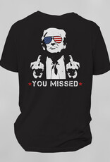 Southpaw Printz Front Pocket - Full Black T-Shirt Trump Design