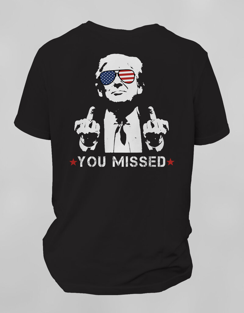 Southpaw Printz Front Pocket - Full Black T-Shirt Trump Design