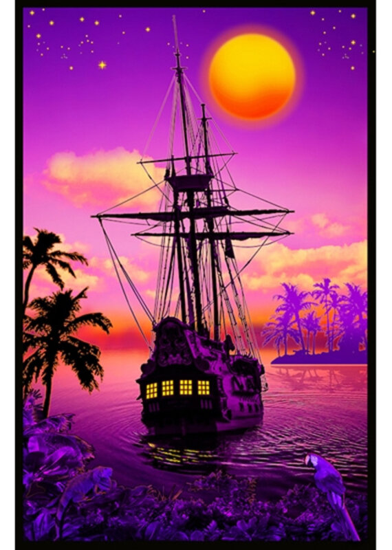 Sunset Cove Blacklight Poster