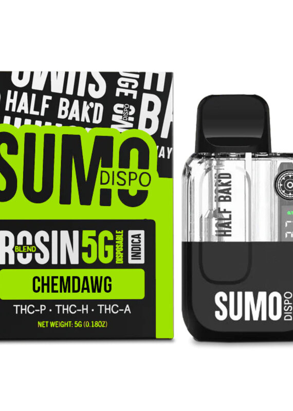 Half Baked Half Bak'd Rosin Blend SUMO 5g Disposable