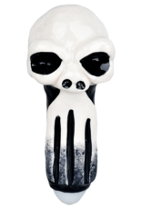 AFG Punishing Skull Glass Hand Pipe 5.25"