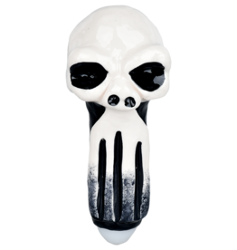 AFG Punishing Skull Glass Hand Pipe 5.25"