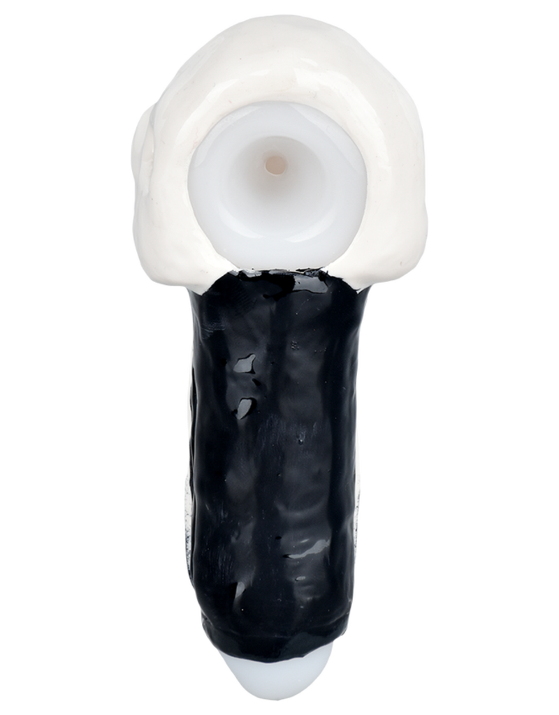 AFG Punishing Skull Glass Hand Pipe 5.25"
