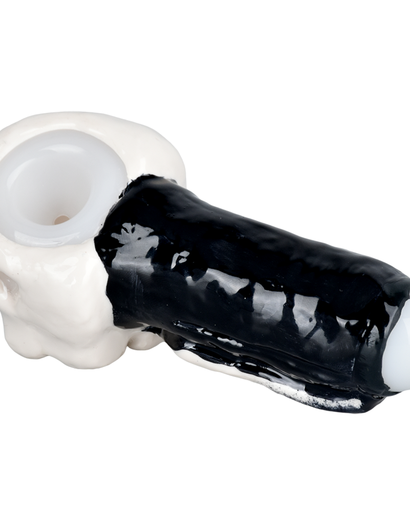 AFG Punishing Skull Glass Hand Pipe 5.25"