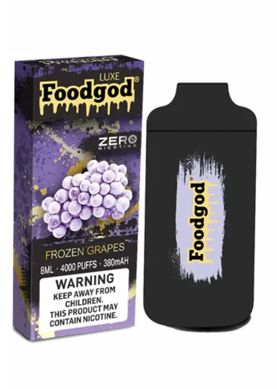 Food God Food God Zero Nicotine Disposable 4000 Frozen Grapes