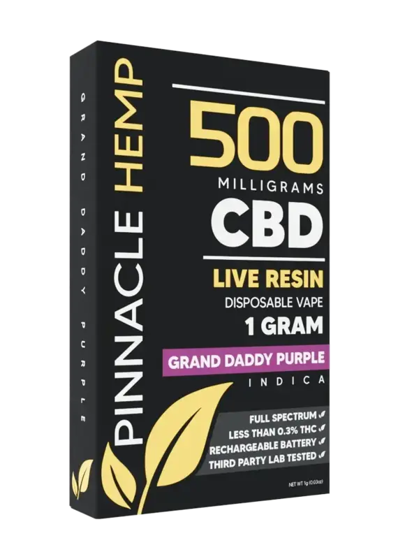 Pen Pinnacle CBD 1G Disposable 500mg
