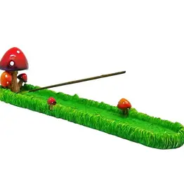 Mushroom Garden Incense Burner 11"