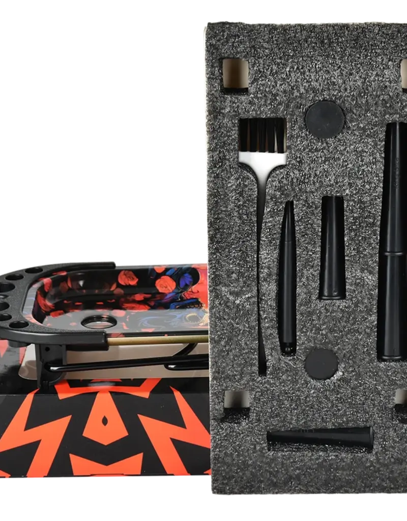 Elevated Metal Rolling Tray & Cone Loader Kit