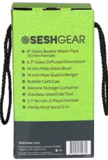 seshgear SeshGear Beaker Water Pipe Smokers Kit - 8"