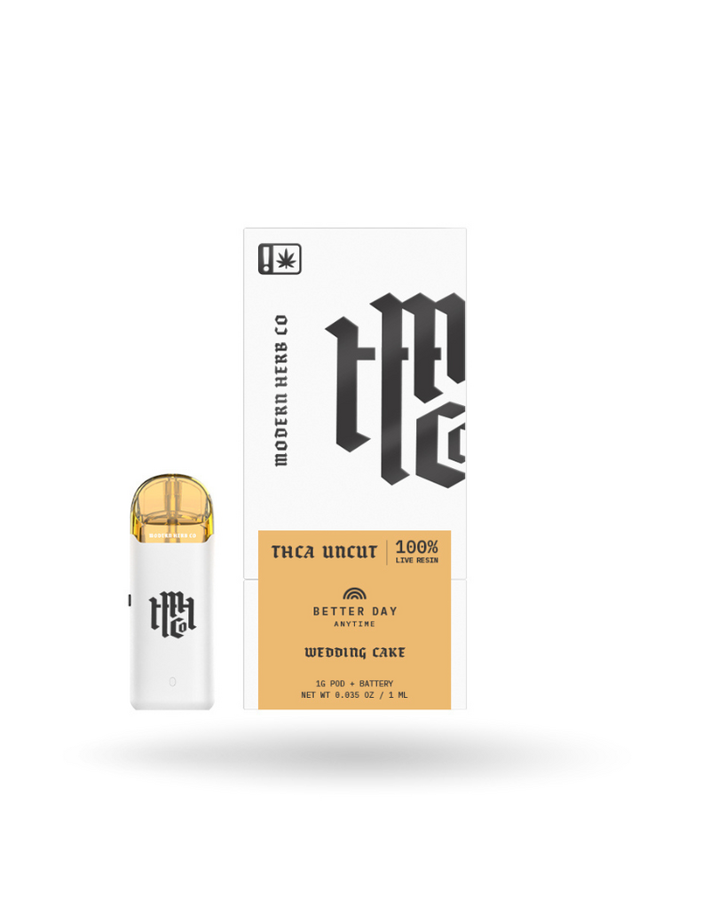 Modest and Co. Modern Herb Co THCA Artisan 1g Pod Starter Kit/Wedding Cake(Hybrid)