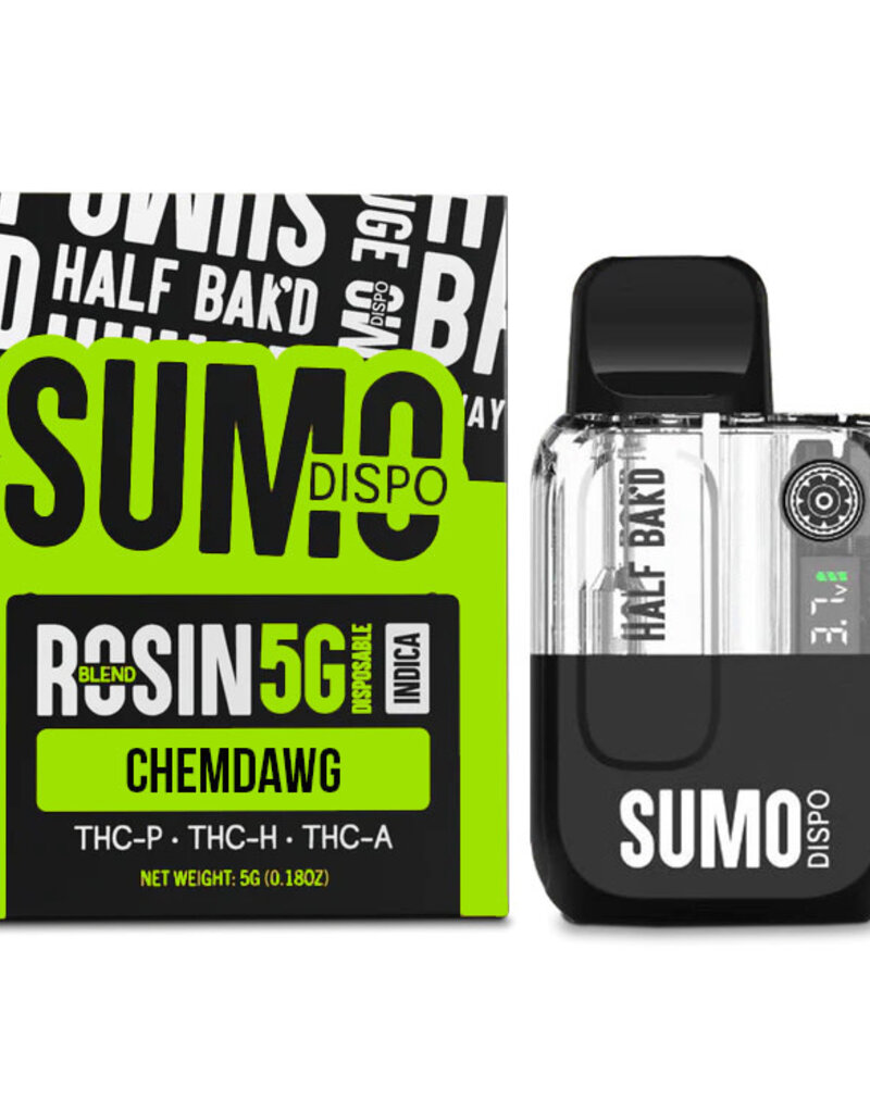 Half Baked Half Bak'd Rosin Blend SUMO 5g Disposable