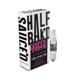 Half Baked Half Bak'D Live Resin Sauce'd Exotix THCP 2g Cart