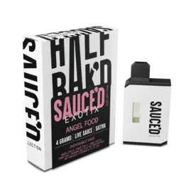 Half Baked Half Bak'D Live Resin Sauce'd Exotix THCP 4g Disposable