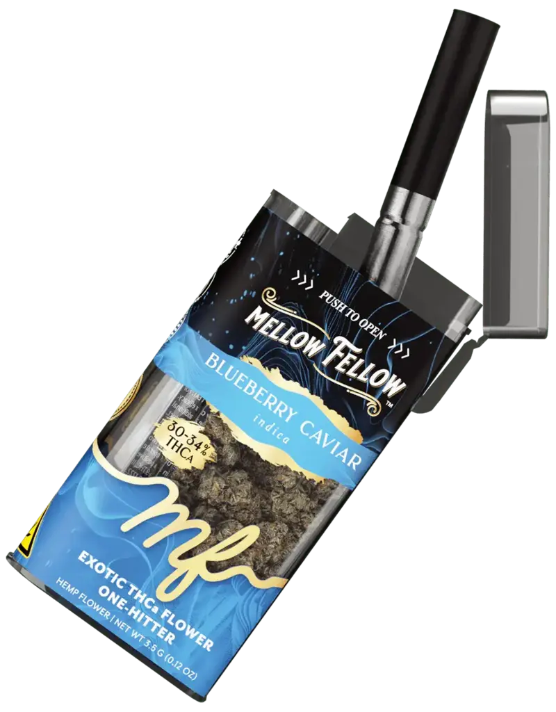 Mellow Fellow Mellow Fellow THCA 3.5g Exotic Flower + One Hitter