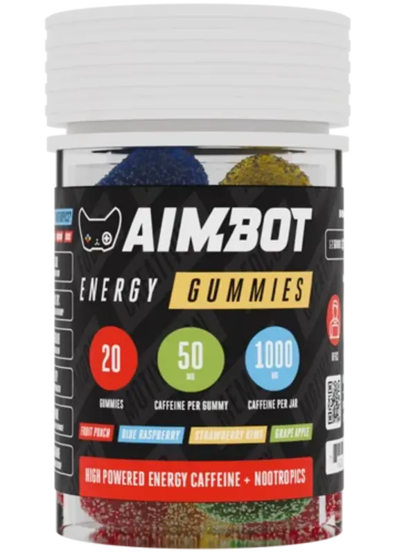 Aimbot Energy Gummies Jar 20pk/1000mg