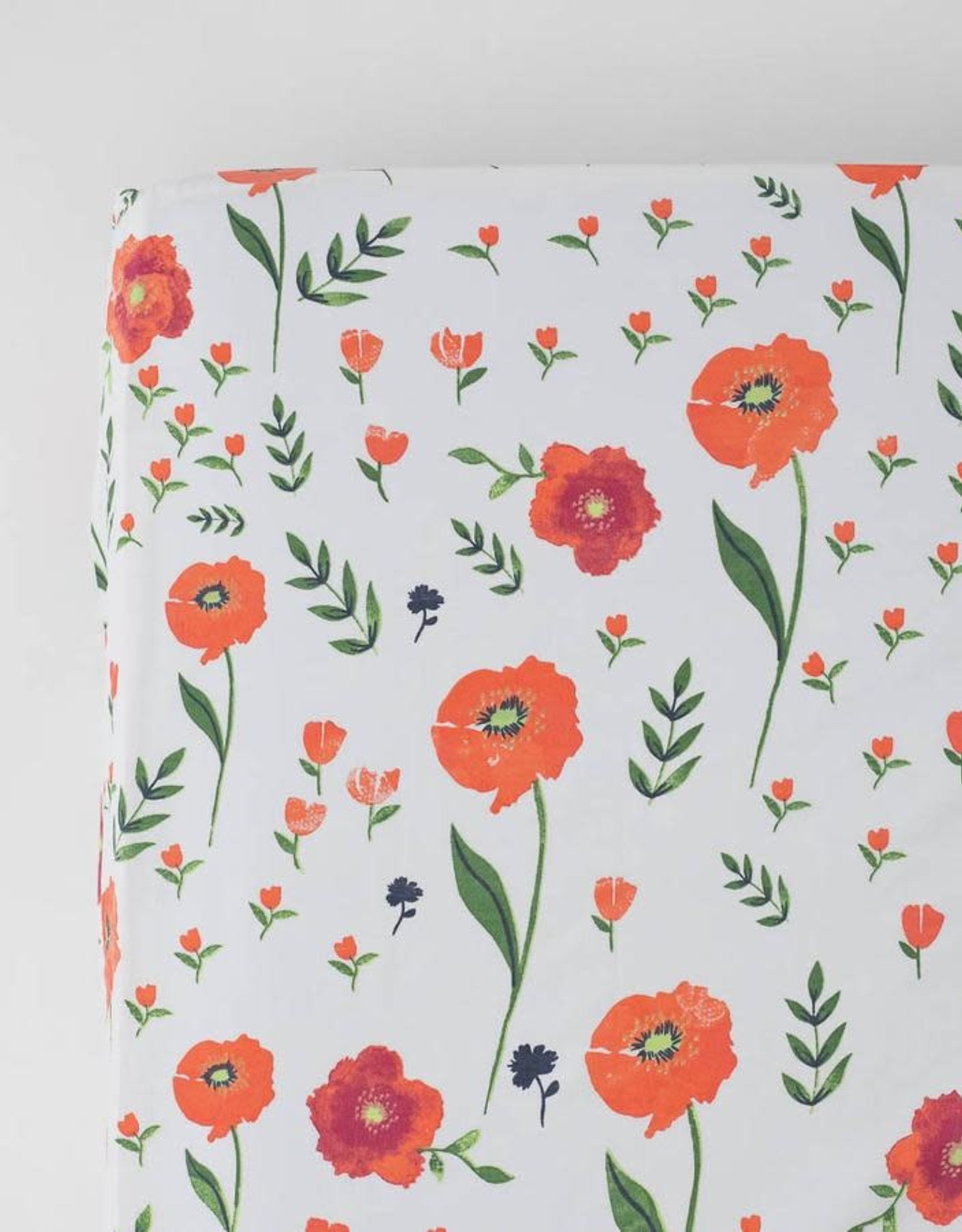 poppy crib sheet