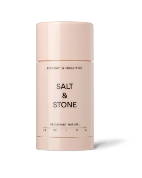 Salt & Stone SALT & STONE: Déodorant Naturel – Bergamote et Eucalyptus  Nº 2  Formule Peaux Sensibles (Rose)