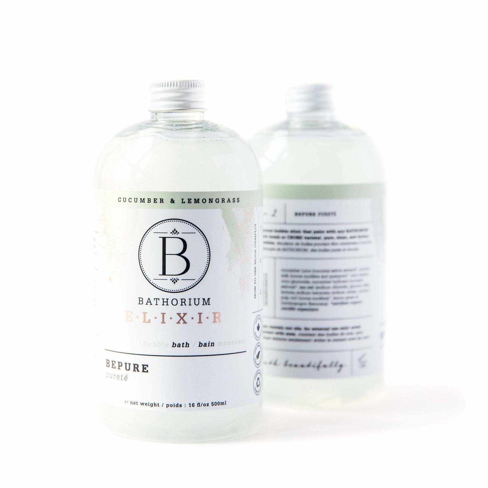 Bathorium BATHORIUM : Bain moussant  ÉLIXIR  CONCOMBRE & CITRONNELLE / BEPURE