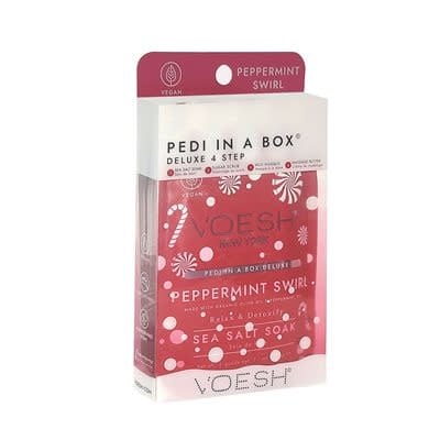 Voesh VOESH: Pédicure en boîte (4 étapes) "PEPPERMINT SWIRL"