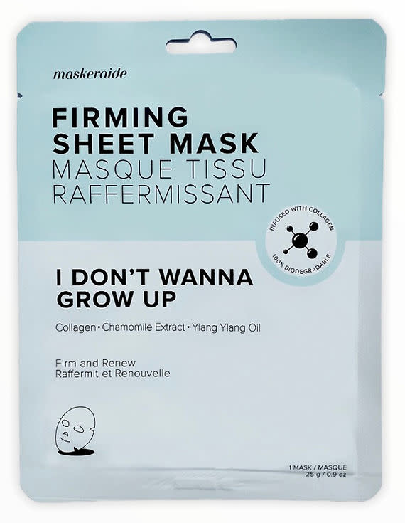 MASKERAIDE: Masque en tissu Raffermissant - I DON'T WANNA GROW UP - 1 masque