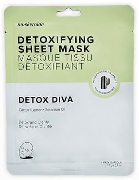 MASKERAIDE: Masque en tissu Détoxifiant- DETOX DIVA - 1 masque
