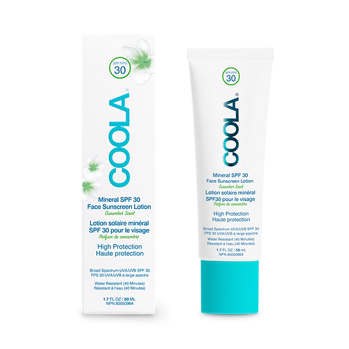 Coola COOLA : Écran Solaire Minéral Visage Concombre FPS 30