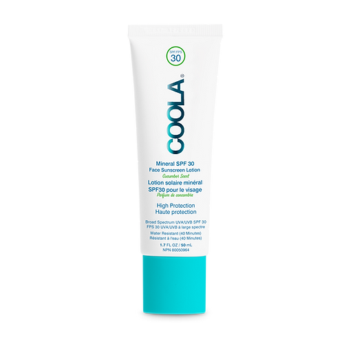 Coola COOLA : Écran Solaire Minéral Visage Concombre FPS 30