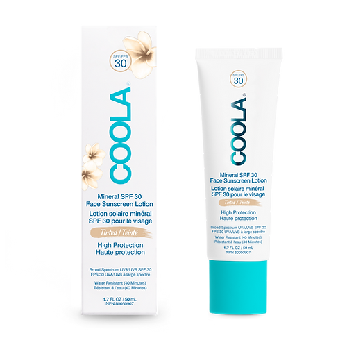 Coola COOLA : Crème solaire minérale matifiante teintée pour le visage  FPS 30