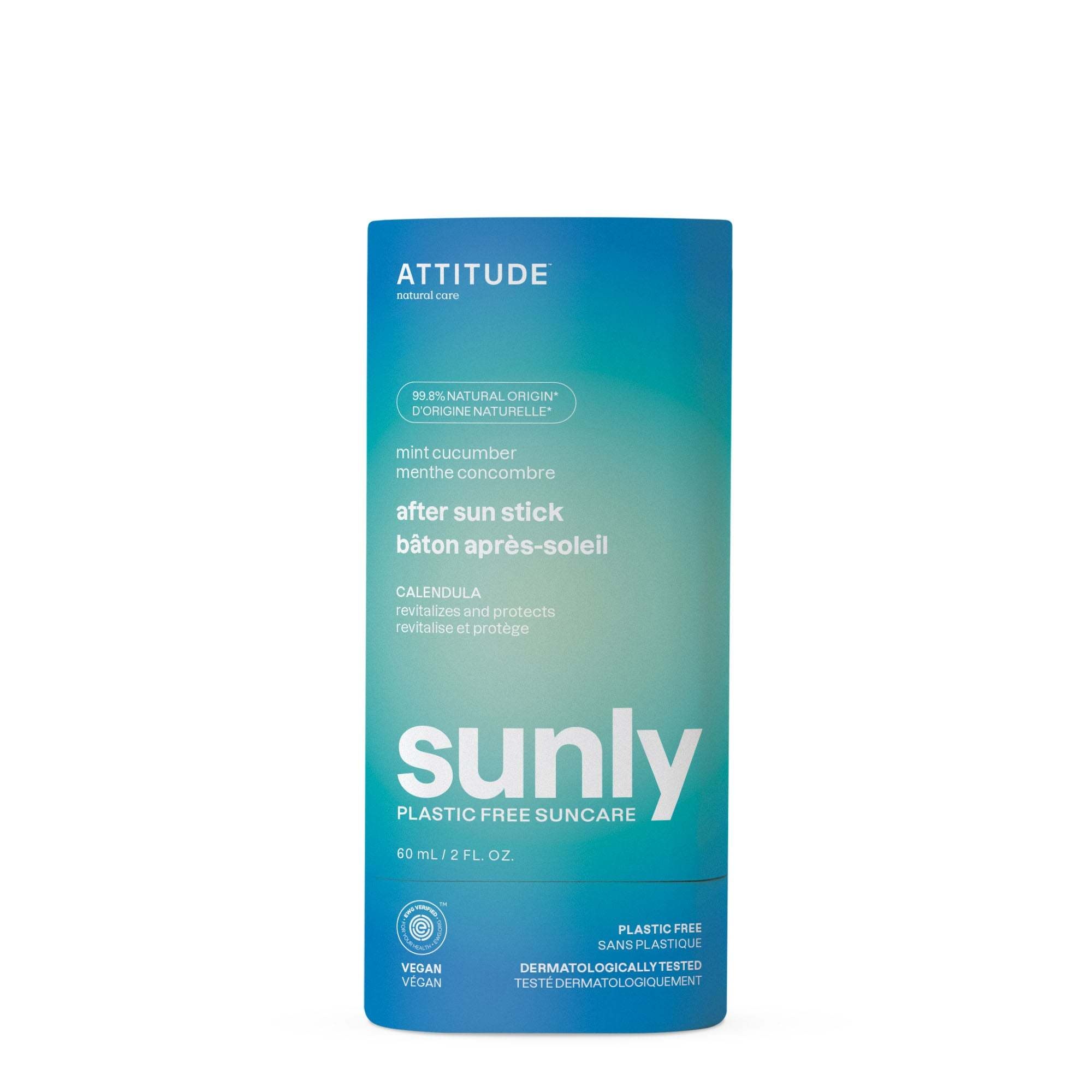 Attitude ATTITUDE : Sunly™ Bâton après-soleil Menthe et concombre | 60g