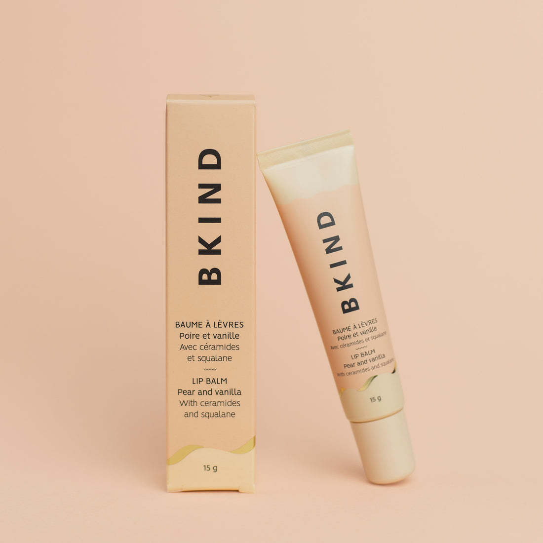 BKIND BKIND : Baume à lèvres nourrissant avec céramides - Poire et vanille