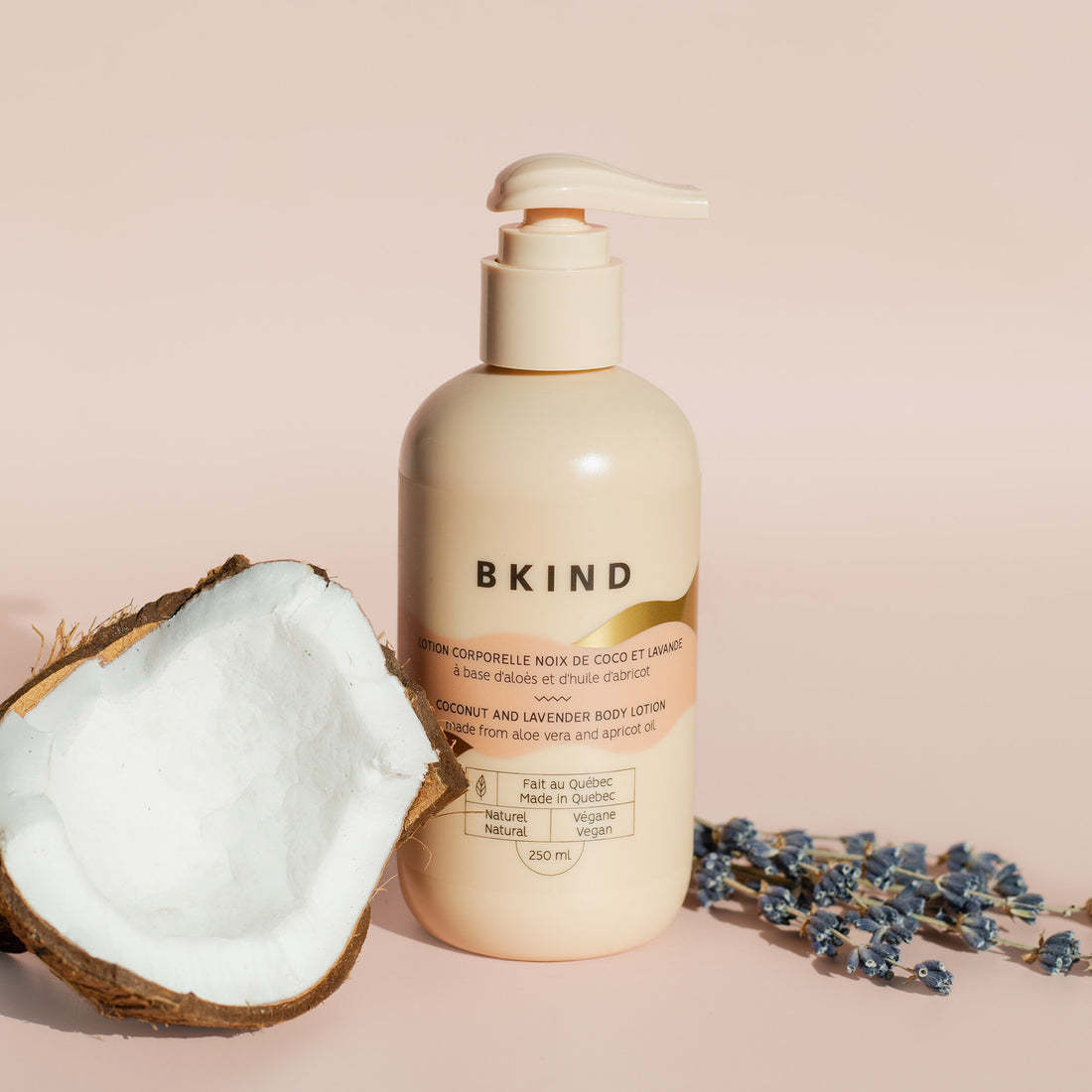 BKIND BKIND : Lotion corporelle hydratante - Noix de coco et lavande