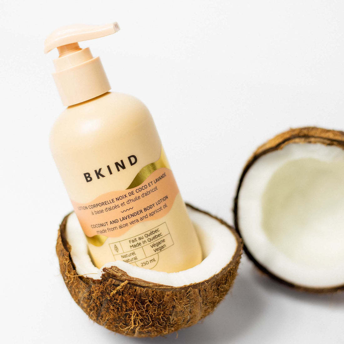 BKIND BKIND : Lotion corporelle hydratante - Noix de coco et lavande