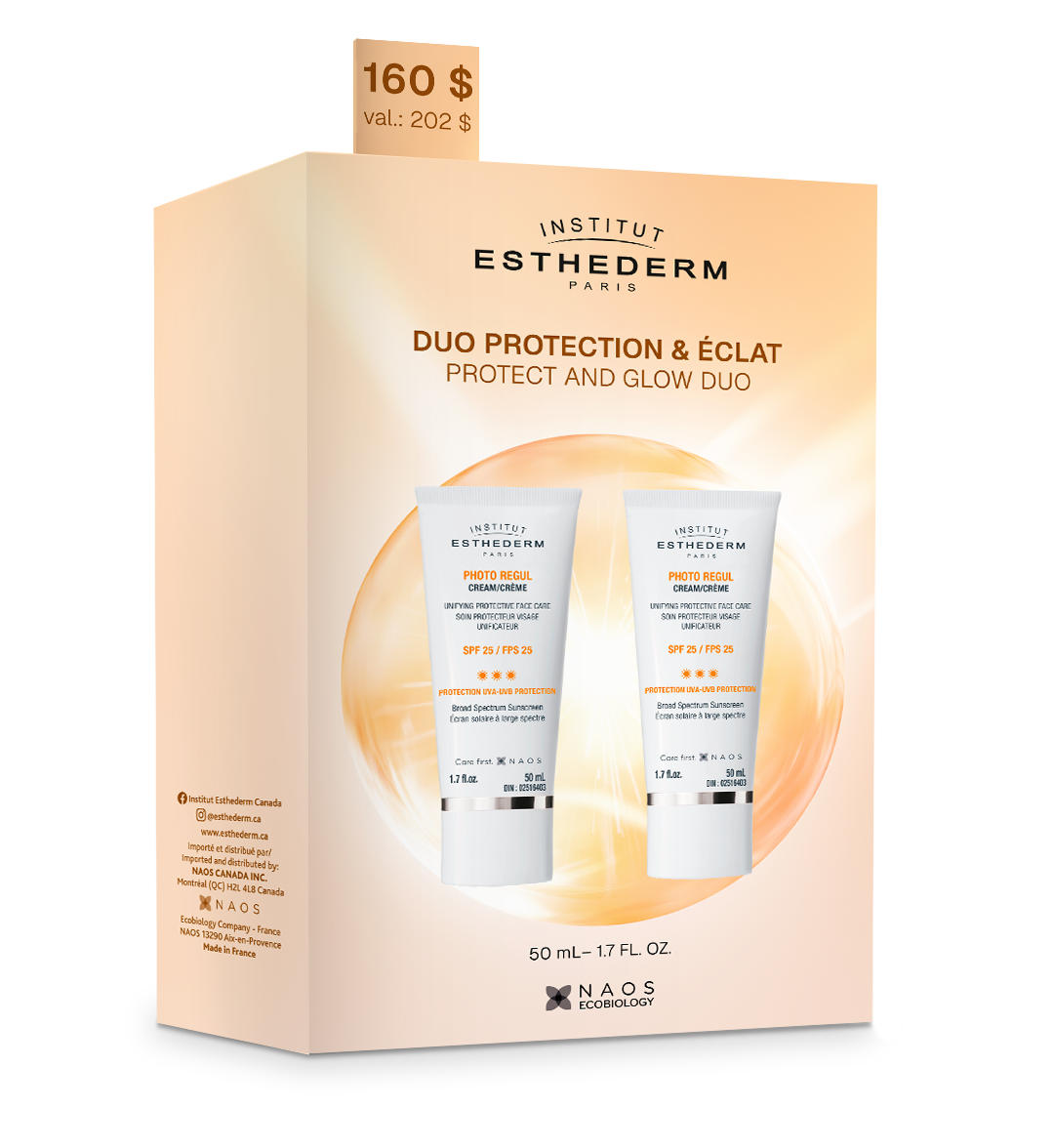 Esthederm ESTHEDERM:  SOLAIRE - Coffret Photo Regul – duo unifiant illuminateur