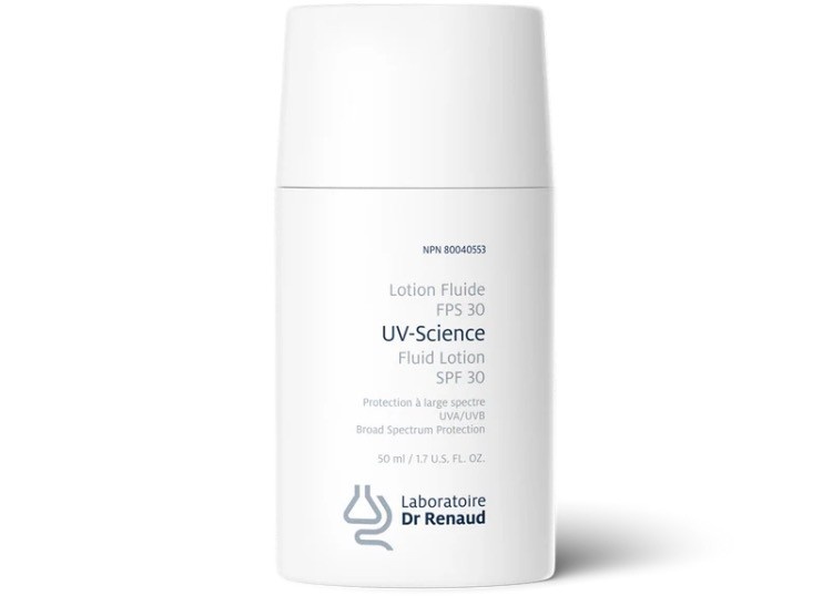 Laboratoire Dr Renaud Laboratoire Dr Renaud : UV-SCIENCE LOTION SOLAIRE MINÉRALE VISAGE À PROTECTION LARGE SPECTRE FPS 30