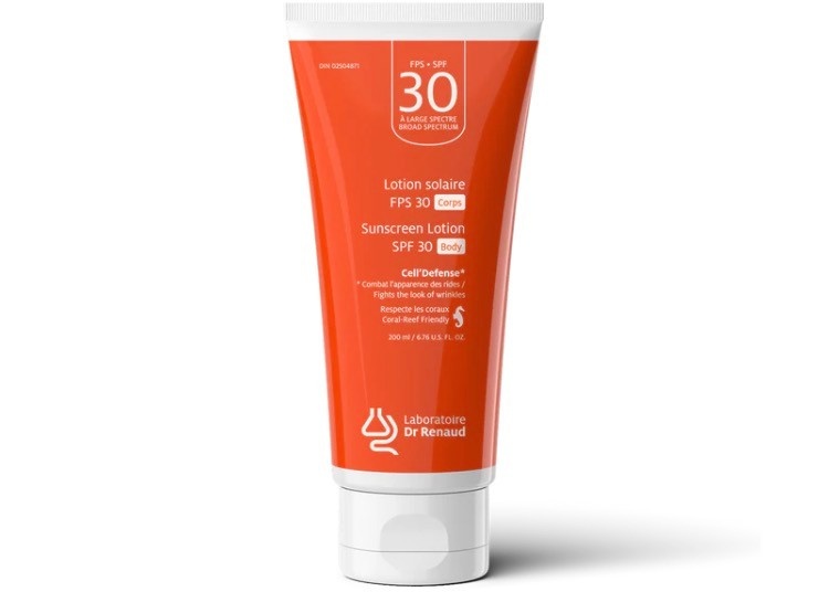 Laboratoire Dr Renaud Laboratoire Dr Renaud : CELL'DEFENSE LOTION SOLAIRE HYDRATANTE CORPS À PROTECTION LARGE SPECTRE FPS 30