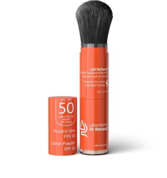 Laboratoire Dr Renaud Laboratoire Dr Renaud :  Teinte foncée/ CELL'DEFENSE POUDRE MINÉRALE À PROTECTION LARGE SPECTRE FPS 50 / Teinte foncée