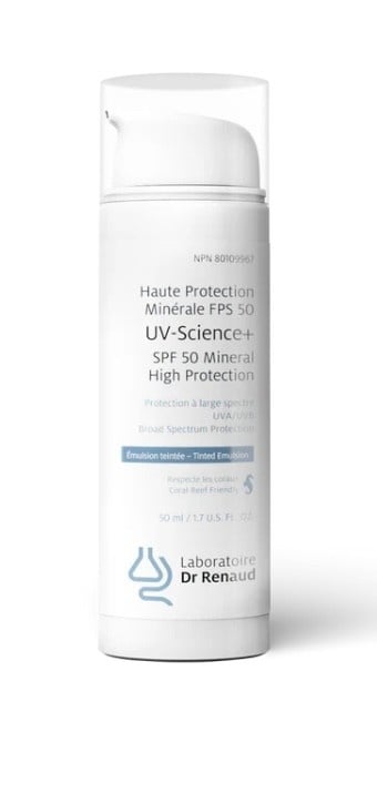 Laboratoire Dr Renaud Laboratoire Dr Renaud : UV-SCIENCE+ HAUTE PROTECTION MINÉRALE VISAGE TEINTÉE À PROTECTION LARGE SPECTRE FPS 50