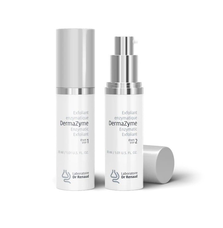 Laboratoire Dr Renaud LABORATOIRE DR RENAUD : DERMAZYME EXFOLIANT ENZYMATIQUE EN DEUX ÉTAPES