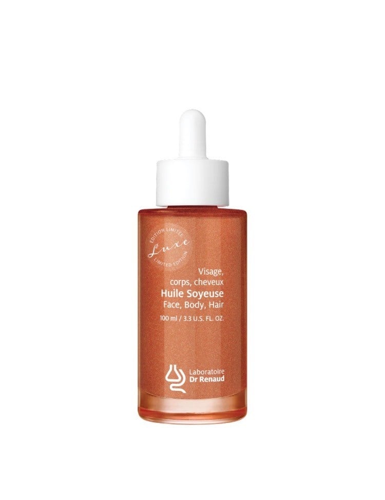 Laboratoire Dr Renaud LABORATOIRE DR RENAUD : Huile Soyeuse Or Revitalisante Pour le Visage, le Corps et Les Cheveux - Édition Limitée