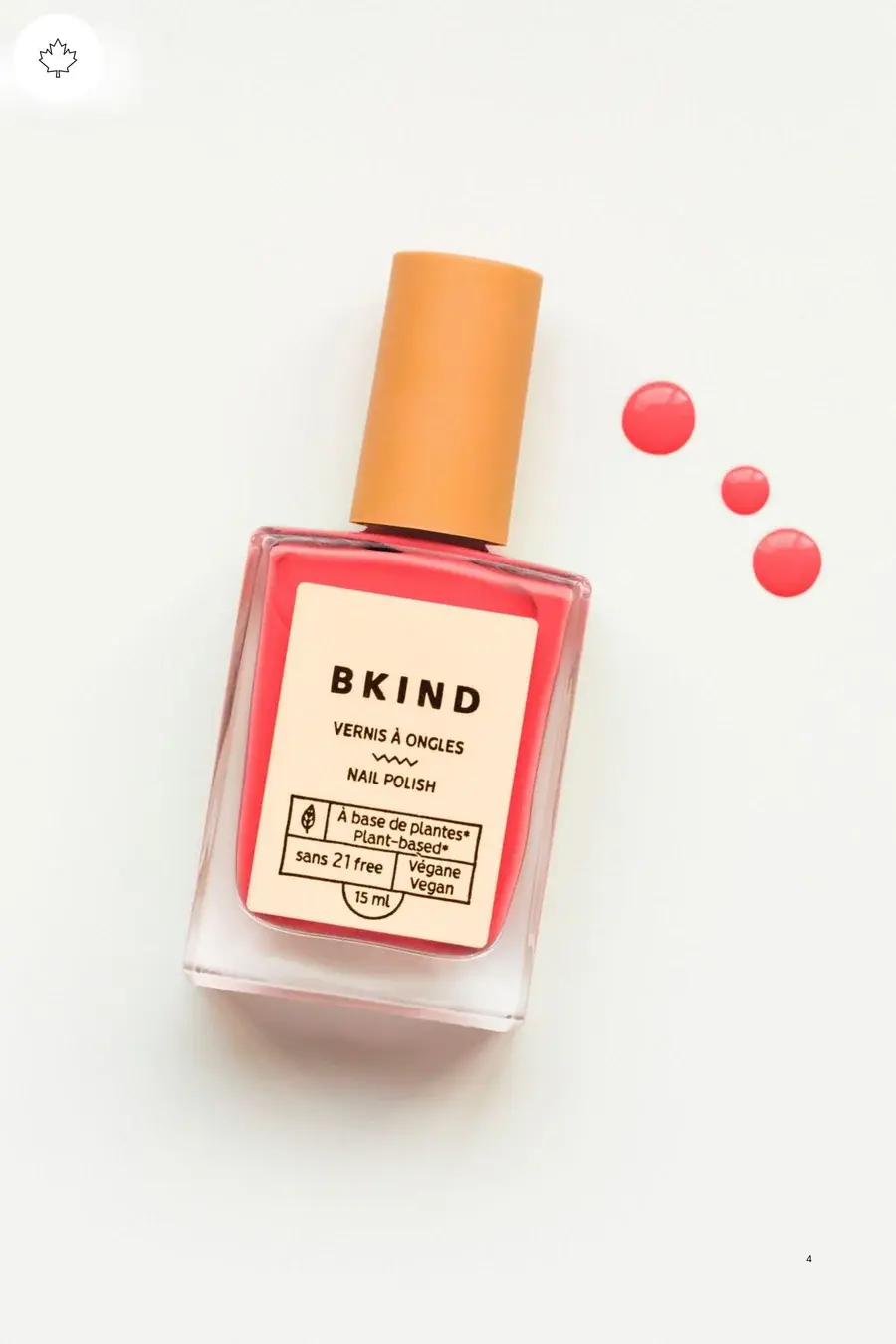 BKIND BKIND : Vernis à ongles - Coral Crush