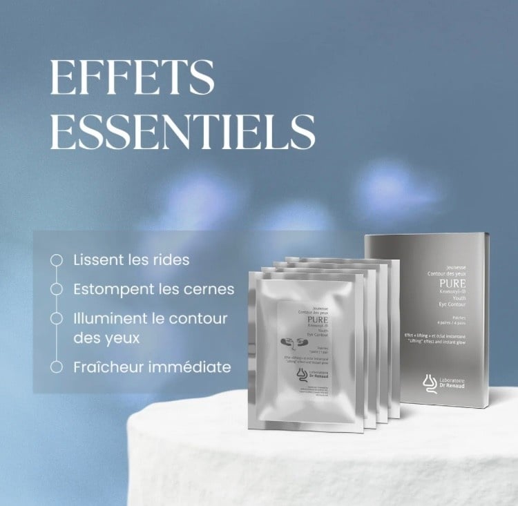 Laboratoire Dr Renaud LABORATOIRE DR RENAUD : PURE KRONOXYL-9 PATCHES CONTOUR DES YEUX – LIFTING & ÉCLAT EXPRESS