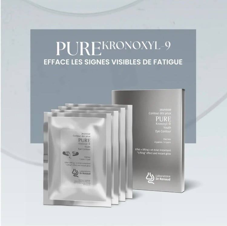 Laboratoire Dr Renaud LABORATOIRE DR RENAUD : PURE KRONOXYL-9 PATCHES CONTOUR DES YEUX – LIFTING & ÉCLAT EXPRESS