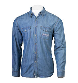MEN'S DENIM SHIRT BLUE - XL