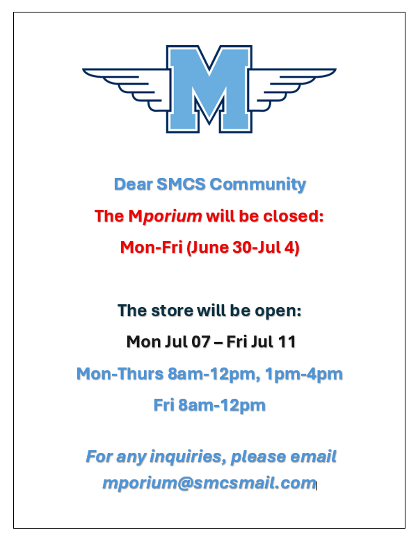 Store Closure Jun 30 - Jul 4