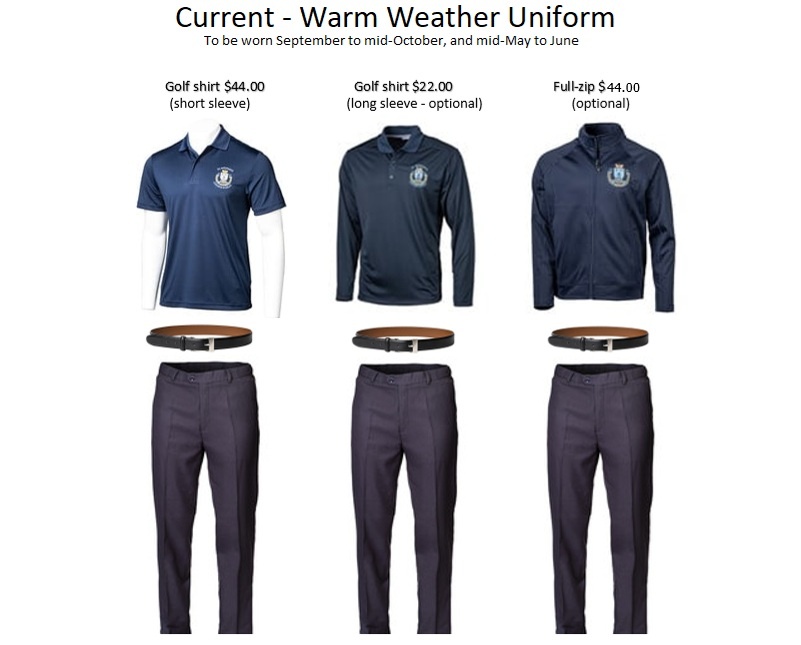 Warm Weather Uniform