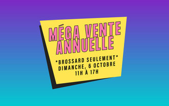 MÉGA VENTE annuelle CYCLE NÉRON BROSSARD