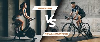 5 advantages of cycling on a virtual training base compared to a spinning bike