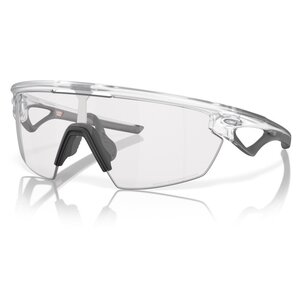 Oakley Sphaera Matte Clear/Clear to Black Iridium Photochromic Sunglasses